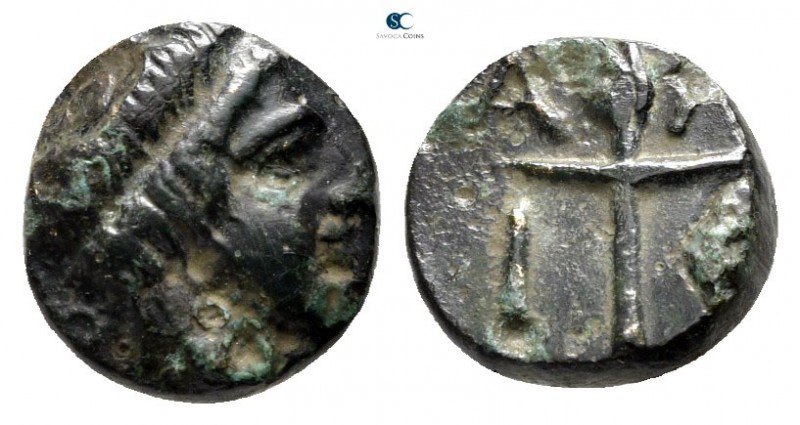 Macedon. Amphipolis 355-353 BC. 
Bronze Æ

10 mm., 1,18 g.



very fine