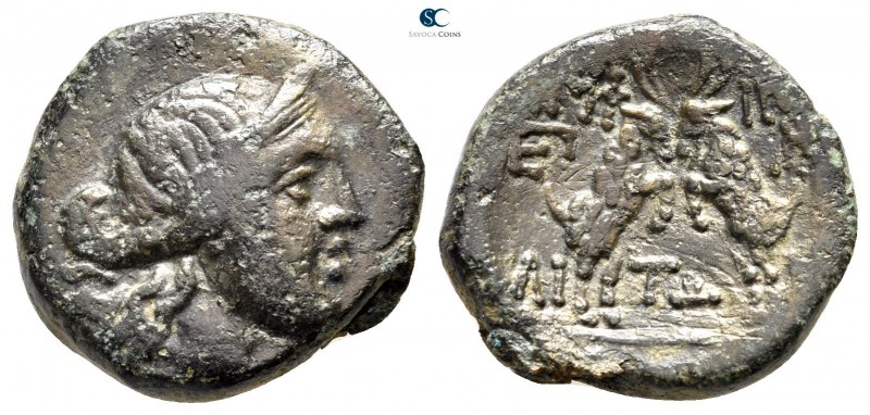 Macedon. Amphipolis after 148 BC. 
Bronze Æ

20 mm., 6,39 g.



very fine...
