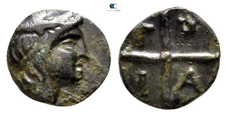 Macedon. Tragilos circa 450-380 BC. 
Bronze Æ

10 mm., 0,60 g.



very fi...