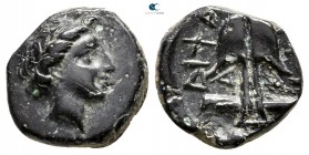 Thrace. Apollonia Pontica circa 350-300 BC. Dichalkon Æ