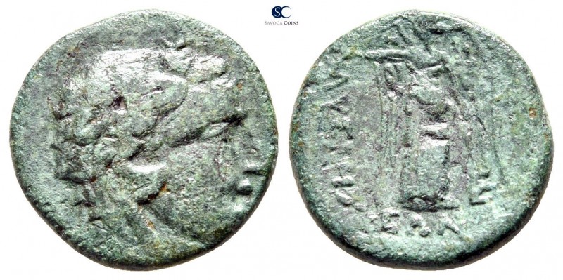 Thrace. Lysimacheia circa 245-225 BC. 
Bronze Æ

17 mm., 3,71 g.



nearl...