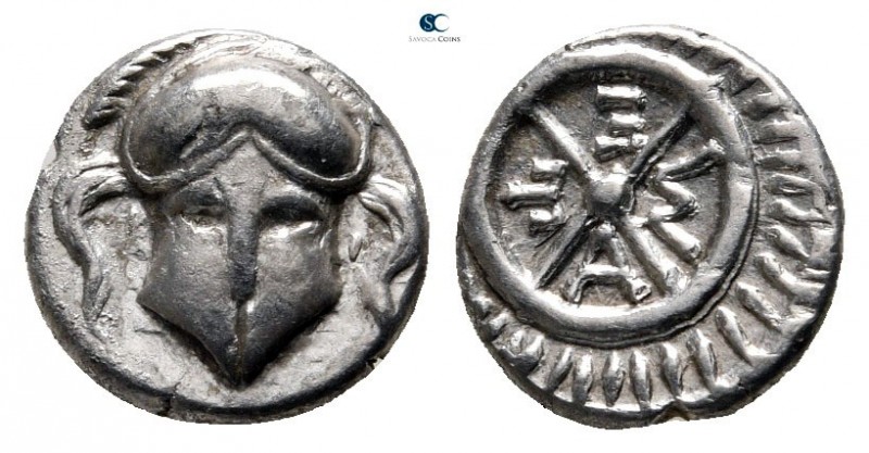 Thrace. Mesembria circa 420-320 BC. 
Diobol AR

10 mm., 1,27 g.



very f...
