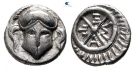 Thrace. Mesembria circa 420-320 BC. Diobol AR