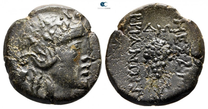 Thrace. Mesembria circa 100-0 BC. ΔΙΩ- (Dio-), magistrate
Bronze Æ

20 mm., 5...