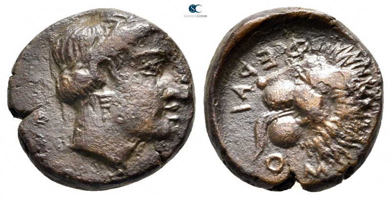Thessaly. Pherae 404-369 BC. 
Bronze Æ

16 mm., 3,88 g.



very fine