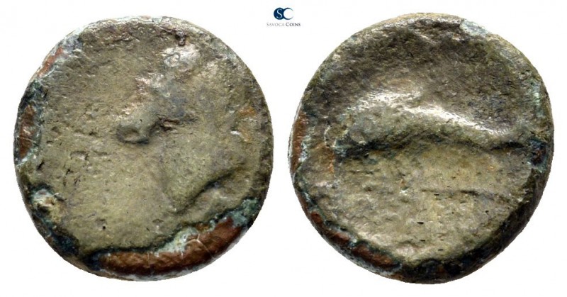 Akarnania. Leukas 350-300 BC. 
Bronze Æ

12 mm., 1,65 g.



nearly very f...