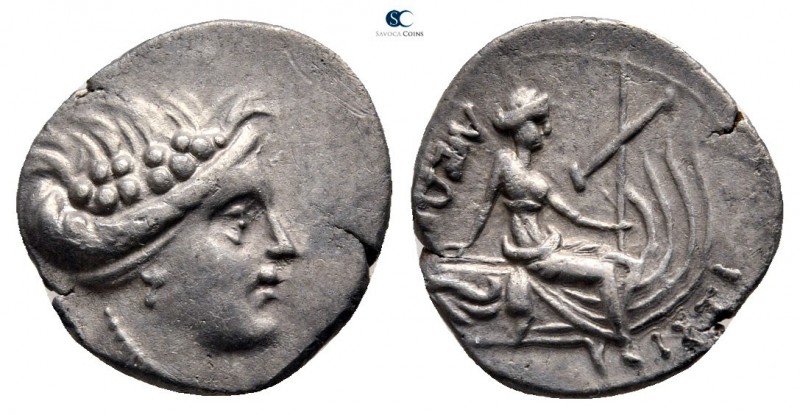 Euboea. Histiaia circa 300-146 BC. 
Tetrobol AR

13 mm., 1,37 g.



very ...