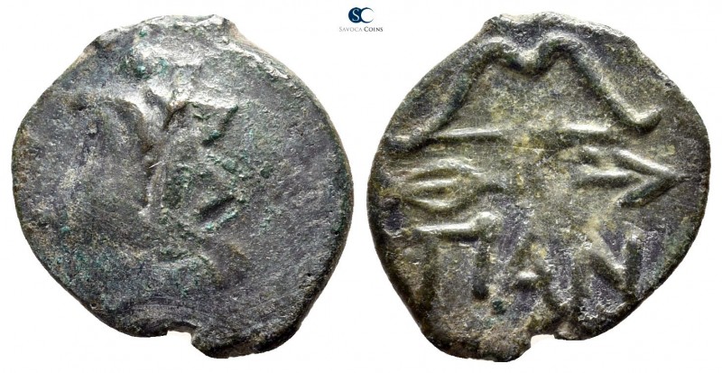 Cimmerian Bosporos. Pantikapaion circa 250-200 BC. 
Bronze Æ

15 mm., 1,80 g....