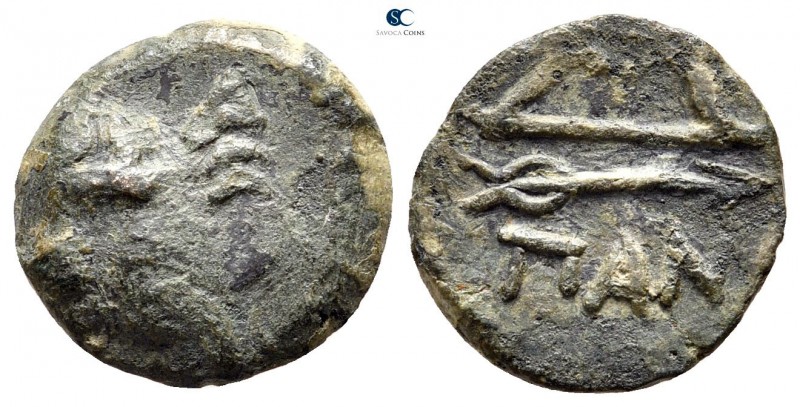 Cimmerian Bosporos. Pantikapaion circa 250-200 BC. 
Bronze Æ

13 mm., 1,82 g....
