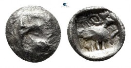 Western Asia Minor. Uncertain mint in Caria (?) circa 500-400 BC. Tetartemorion AR