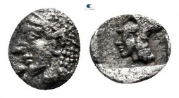 Mysia. Lampsakos 470-450 BC. Tetartemorion AR