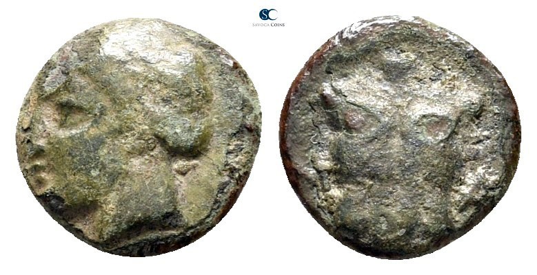 Ionia. Magnesia ad Maeander circa 400 BC. 
Bronze Æ

7 mm., 0,41 g.



ne...