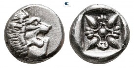 Ionia. Miletos 525-475 BC. Diobol AR