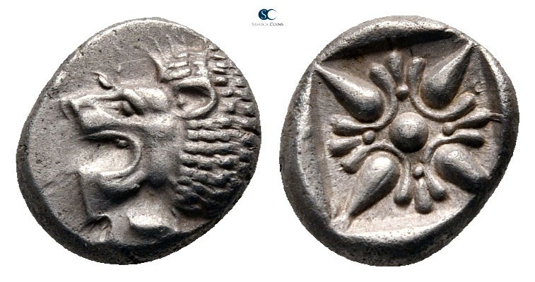 Ionia. Miletos circa 525-475 BC. 
Diobol AR

9 mm., 1,13 g.



good very ...