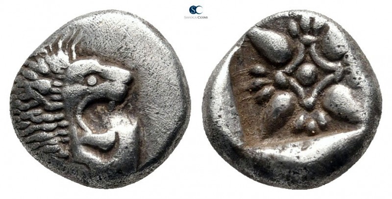 Ionia. Miletos circa 520-450 BC. 
Diobol AR

8 mm., 1,15 g.



very fine