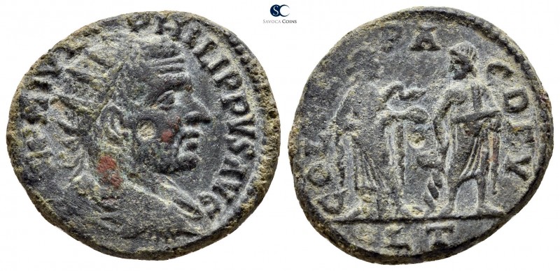Thrace. Deultum. Philip I Arab AD 244-249. 
Bronze Æ

22 mm., 7,20 g.



...