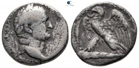 Seleucis and Pieria. Antioch. Vespasian AD 69-79. Dated "New Holy Year" 1 (?) =AD 69. Tetradrachm AR