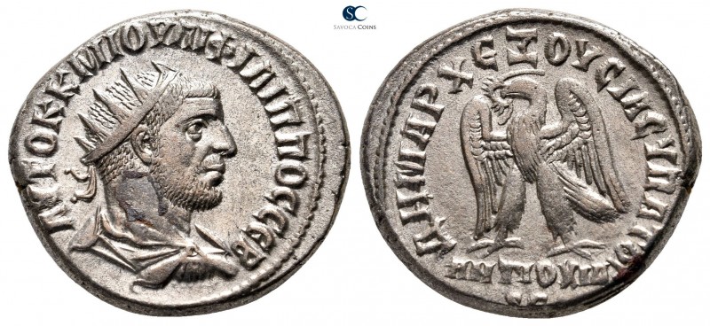 Seleucis and Pieria. Antioch. Philip I Arab AD 244-249. 
Tetradrachm AR

26 m...