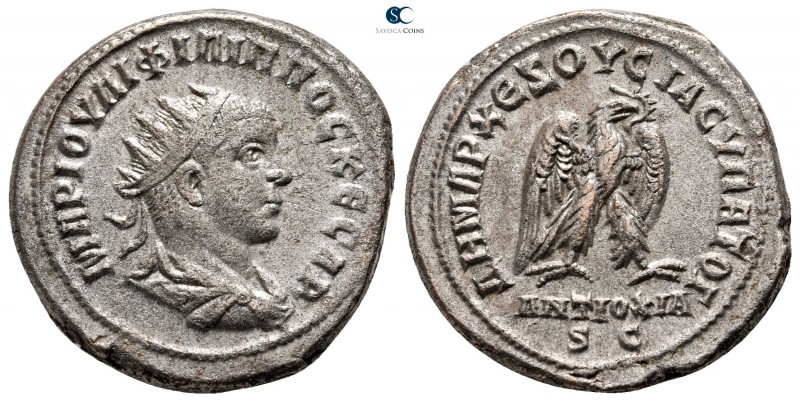 Seleucis and Pieria. Antioch. Philip II AD 247-249. 
Tetradrachm AR

27 mm., ...