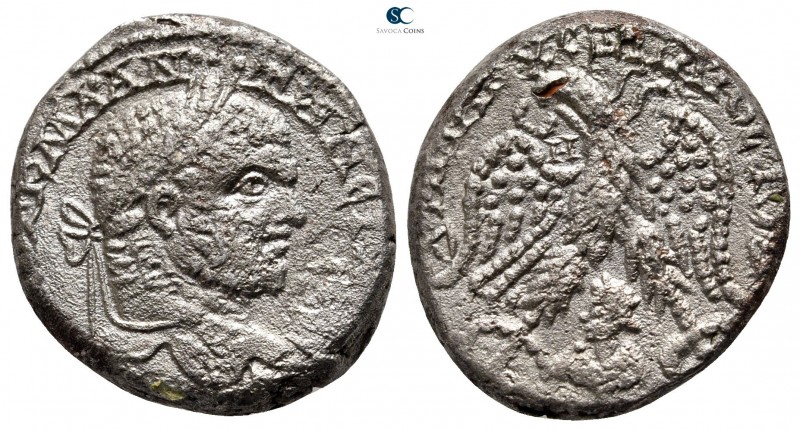 Seleucis and Pieria. Emesa. Caracalla AD 198-217. Struck circa AD 215-217
Tetra...