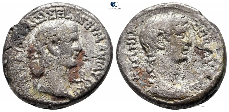 Egypt. Alexandria. Claudius, with Antonia AD 41-54. Dated RY 2=AD 41/2
Billon-T...