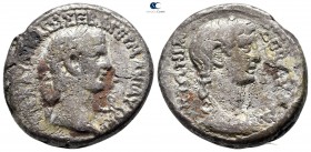 Egypt. Alexandria. Claudius, with Antonia AD 41-54. Dated RY 2=AD 41/2. Billon-Tetradrachm