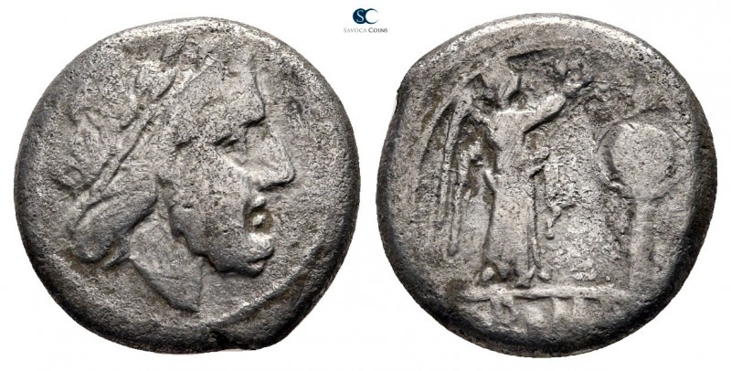 Anonymous 211 BC. Rome
Victoriatus AR

15 mm., 2,95 g.



nearly very fin...