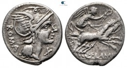 L. Flaminius Chilo 109-108 BC. Rome. Denarius AR