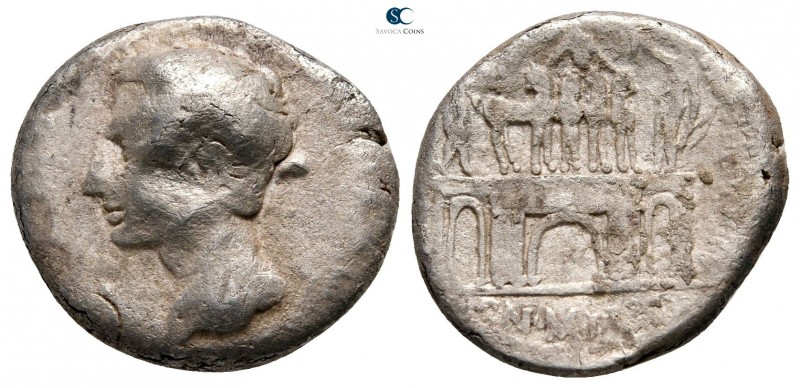 Augustus 27 BC-AD 14. Uncertain mint
Denarius AR

17 mm., 3,36 g.



near...