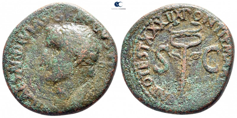 Tiberius AD 14-37. Rome
As Æ

26 mm., 11,38 g.



nearly very fine