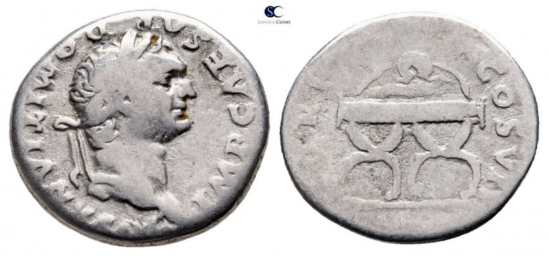 Domitian as Caesar AD 69-81. Rome
Denarius AR

17 mm., 3,14 g.



nearly ...