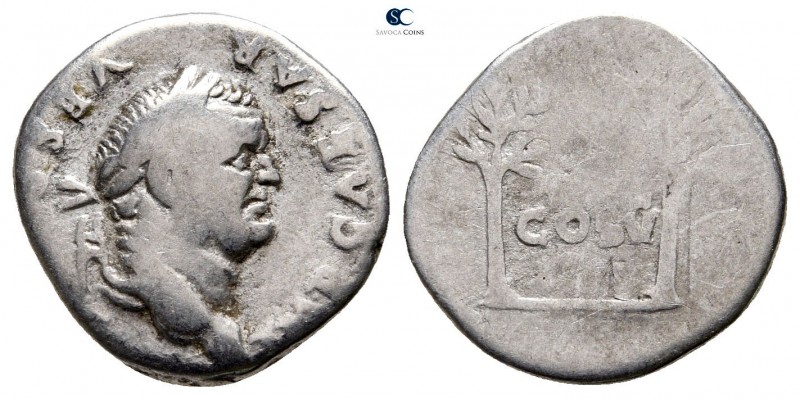 Vespasian AD 69-79. Rome
Denarius AR

18 mm., 3,07 g.



nearly very fine