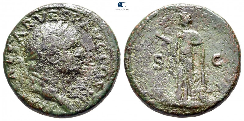 Vespasian AD 69-79. Rome
As Æ

26 mm., 10,96 g.



fine