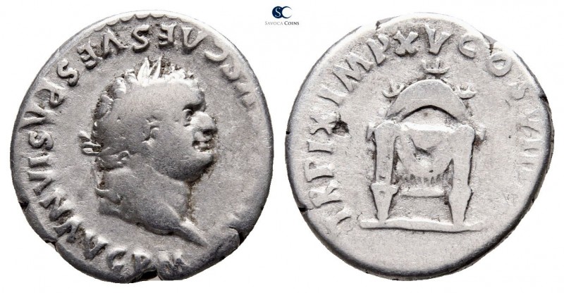 Titus, as Caesar AD 76-78. Rome
Denarius AR

17 mm., 3,28 g.



nearly ve...