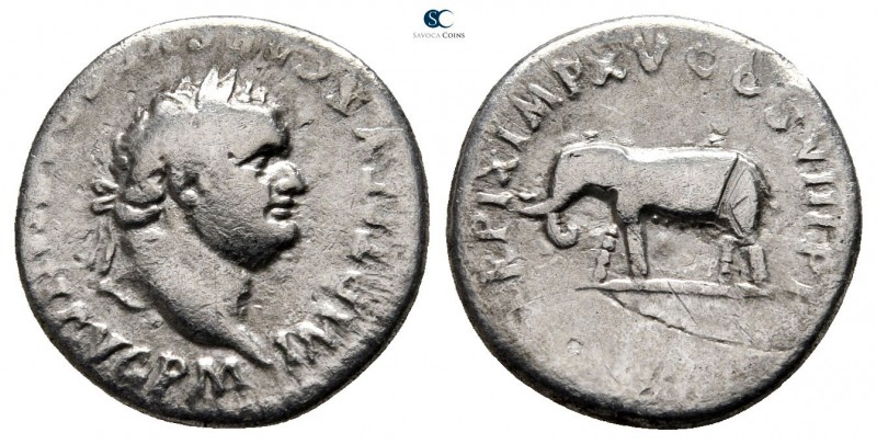 Titus AD 79-81. Rome
Denarius AR

17 mm., 2,96 g.



nearly very fine