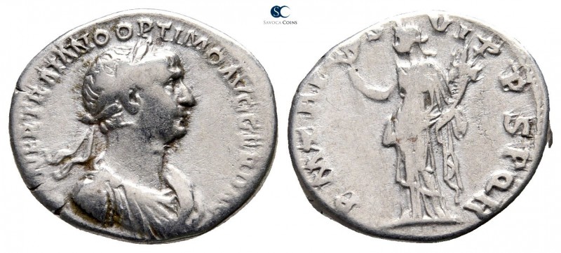 Trajan AD 98-117. Rome
Denarius AR

18 mm., 3,21 g.



very fine