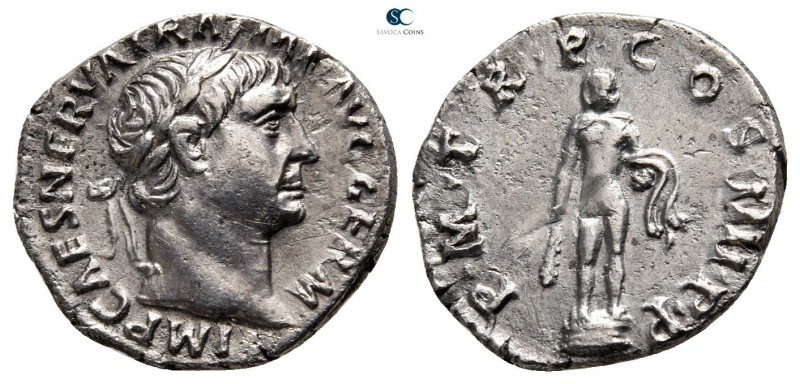 Trajan AD 98-117. Rome
Denarius AR

18 mm., 3,17 g.



good very fine