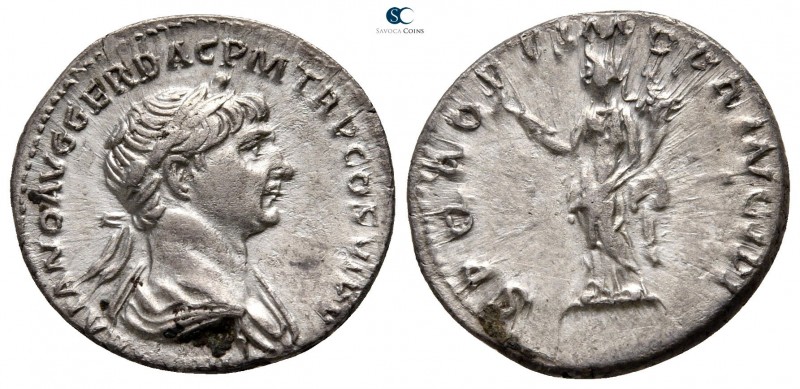 Trajan AD 98-117. Rome
Denarius AR

18 mm., 3,30 g.



good very fine