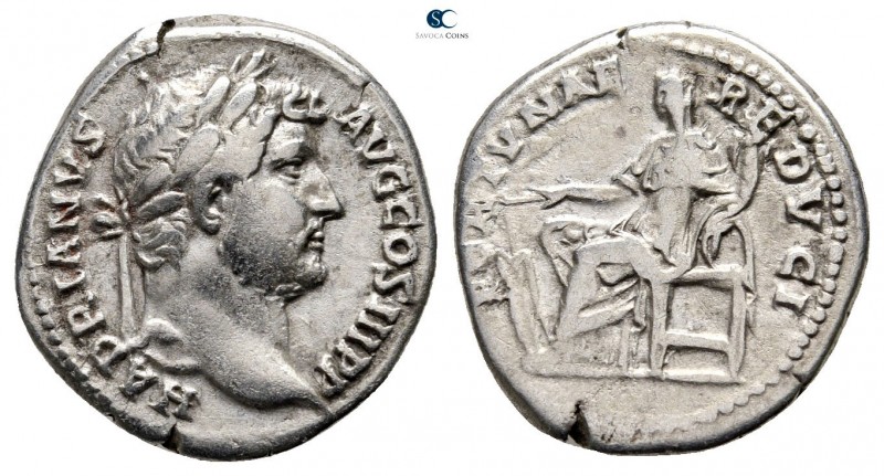 Hadrian AD 117-138. Rome
Denarius AR

18 mm., 3,17 g.



very fine
