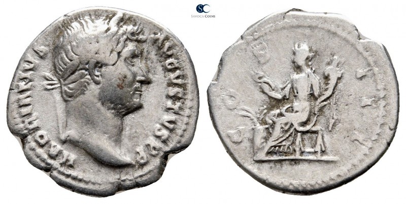 Hadrian AD 117-138. Rome
Denarius AR

18 mm., 3,22 g.



very fine