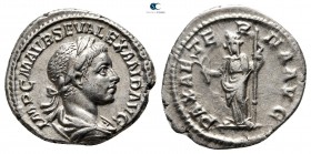 Severus Alexander AD 222-235. Rome. Denarius AR