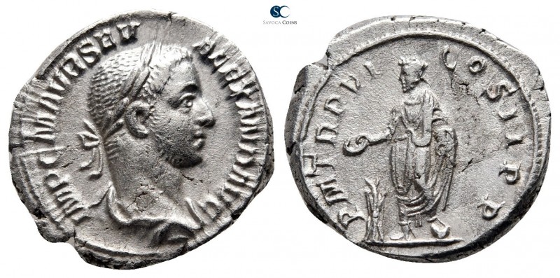 Severus Alexander AD 222-235. Rome
Denarius AR

19 mm., 3,64 g.



good v...