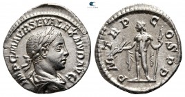 Severus Alexander AD 222-235. Rome. Denarius AR