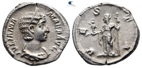 Julia Mamaea AD 225-235. Rome. Denarius AR