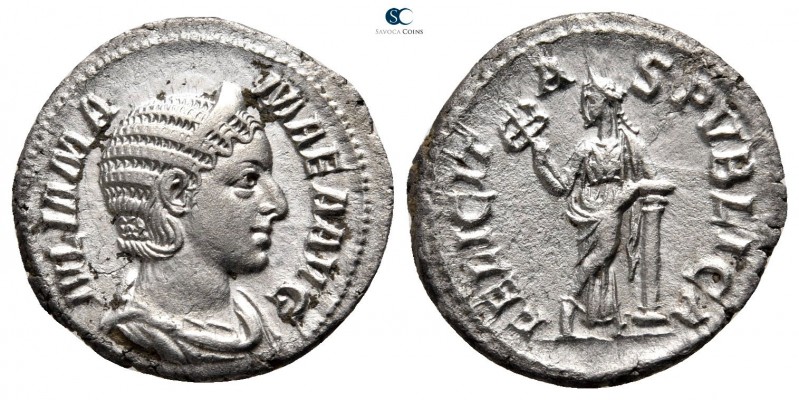 Julia Mamaea AD 225-235. Rome
Denarius AR

18 mm., 2,99 g.



nearly extr...