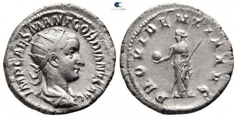 Gordian III AD 238-244. Rome
Antoninianus AR

22 mm., 4,65 g.



very fin...