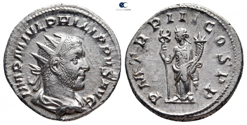 Philip I Arab AD 244-249. Rome
Antoninianus AR

21 mm., 3,92 g.



very f...