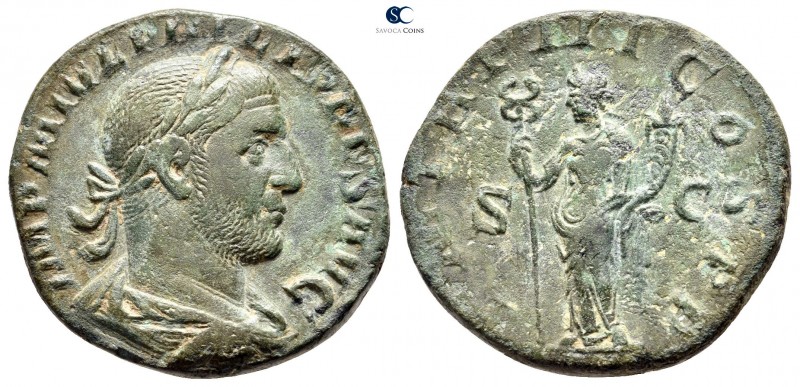 Philip I Arab AD 244-249. Rome
Sestertius Æ

28 mm., 15,63 g.



very fin...