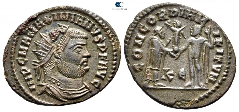 Maximianus Herculius AD 286-305. Cyzicus
Radiatus Æ

23 mm., 2,85 g.



g...