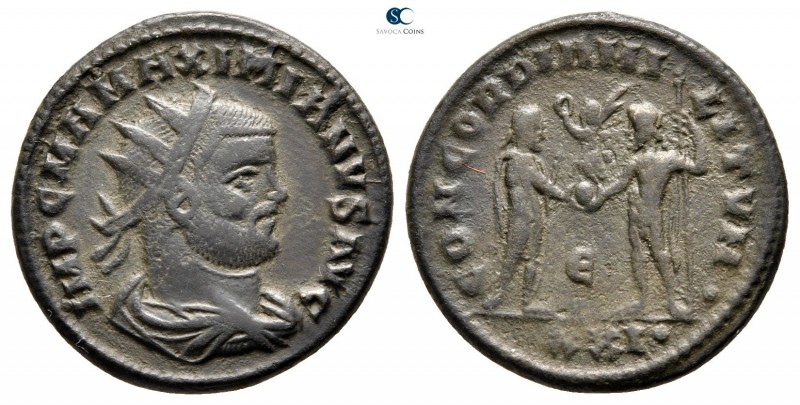 Maximianus Herculius AD 286-305. Heraclea
Radiatus Æ

21 mm., 4,26 g.



...